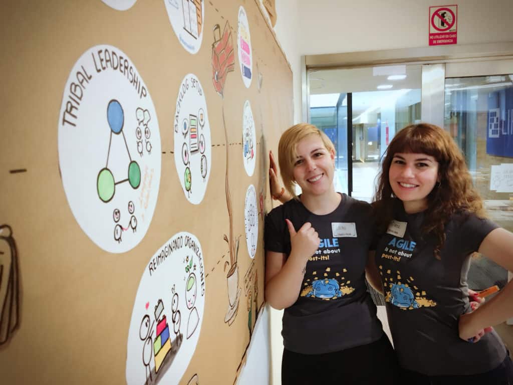 Laura Jiménez y Patricia Parreira - Graphic Recording del evento Agility TRes60 2018